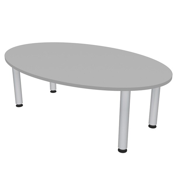 45.25 in W, 71.5 in L, 29 in H, Engineered Wood Top, Grey
